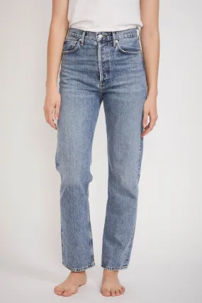 90's Pinch Waist High Straight Navigate