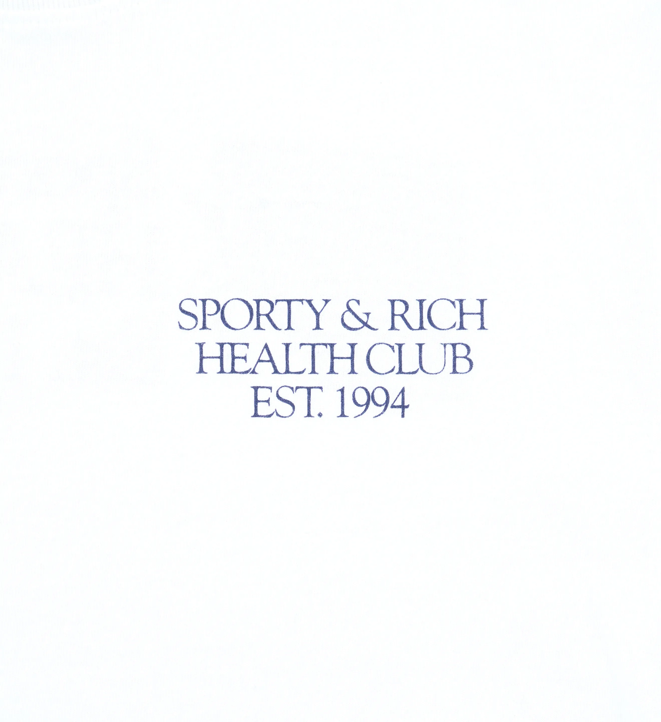 94 Health Club Crewneck - White/Navy