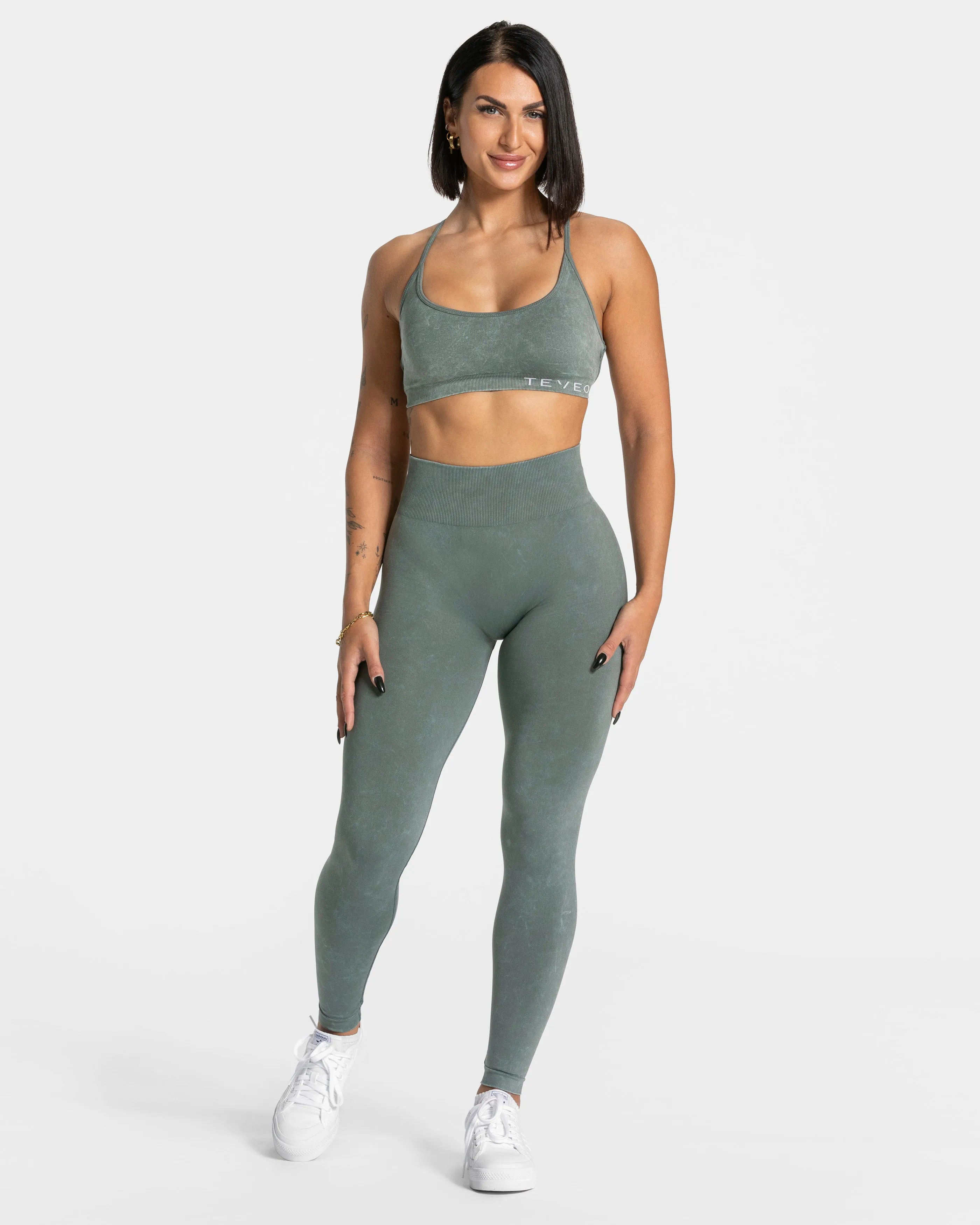 Acid Covert Scrunch Leggings "Basil"