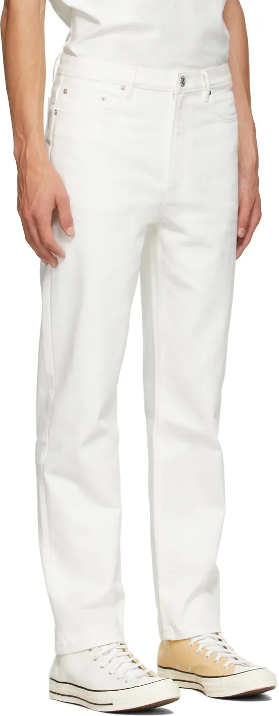 A.P.C. White Martin Denim Jeans