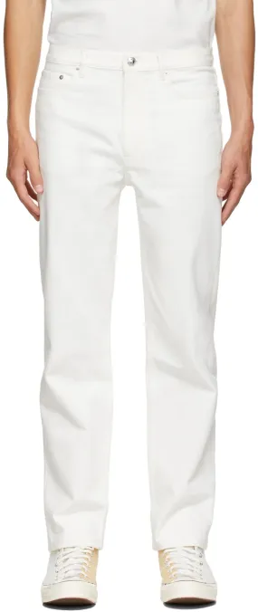 A.P.C. White Martin Denim Jeans