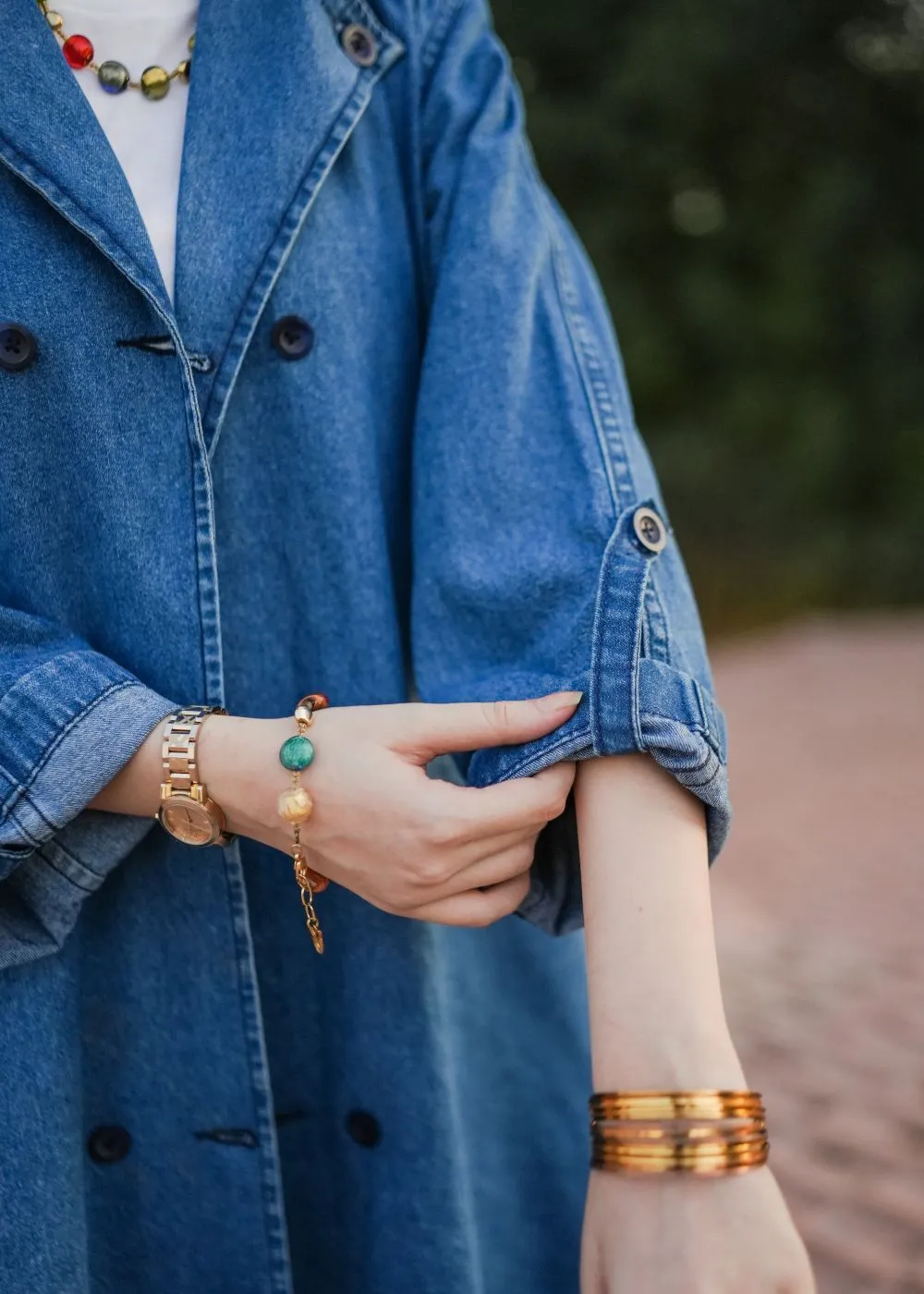 Blue Lapel Coat & Ingle Skinny Jeans Look