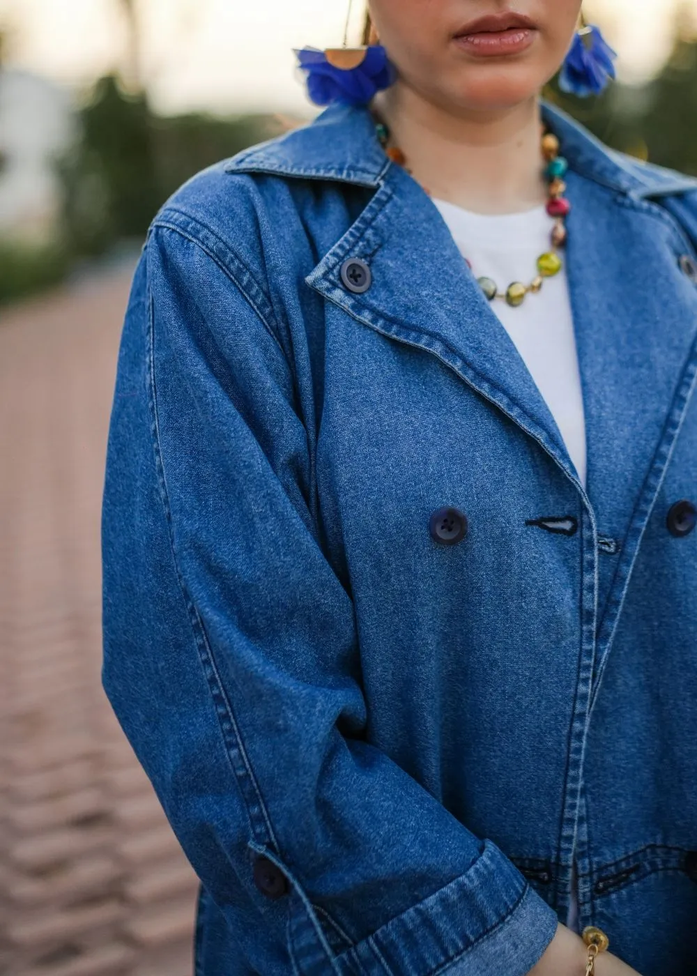 Blue Lapel Coat & Ingle Skinny Jeans Look