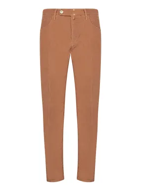 Brown Velvet Tailored Trousers