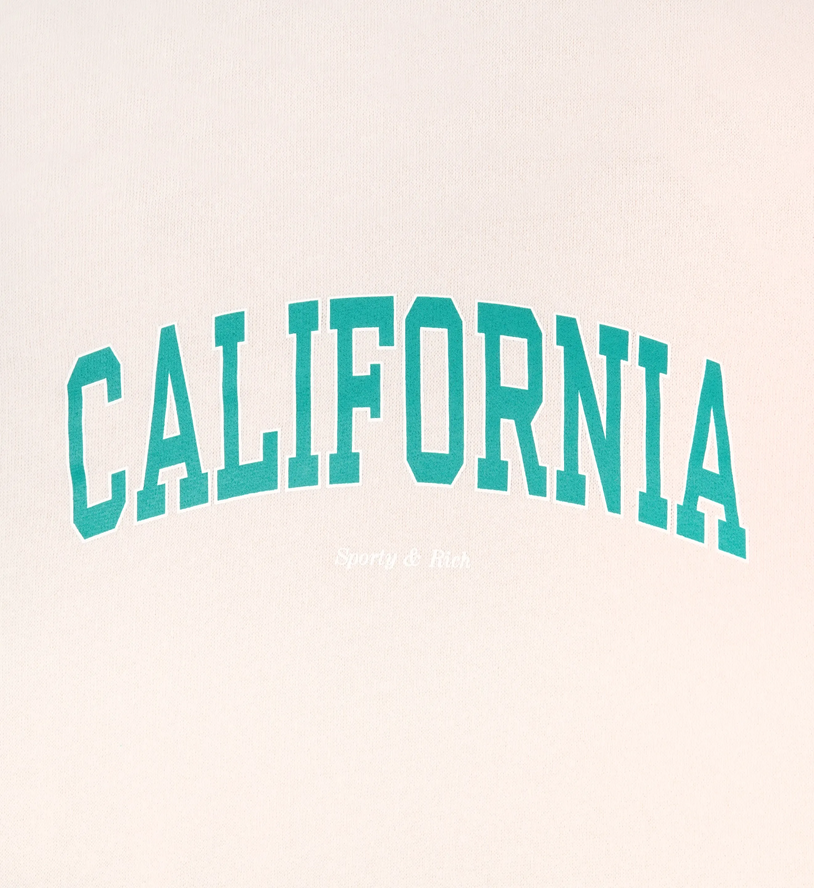 California Kids Crewneck - Cream/Spring Green