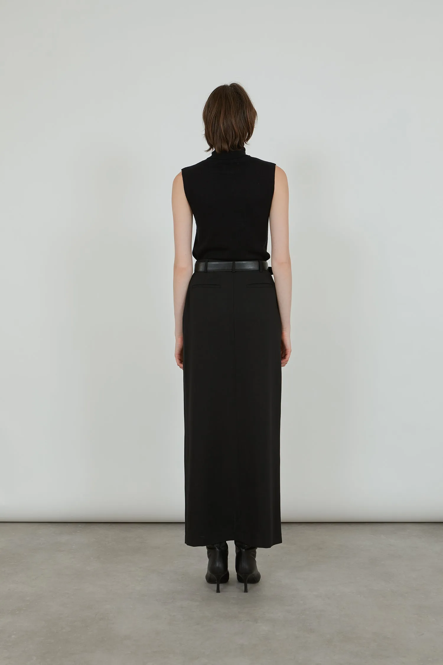 Chio skirt | Black - Virgin wool