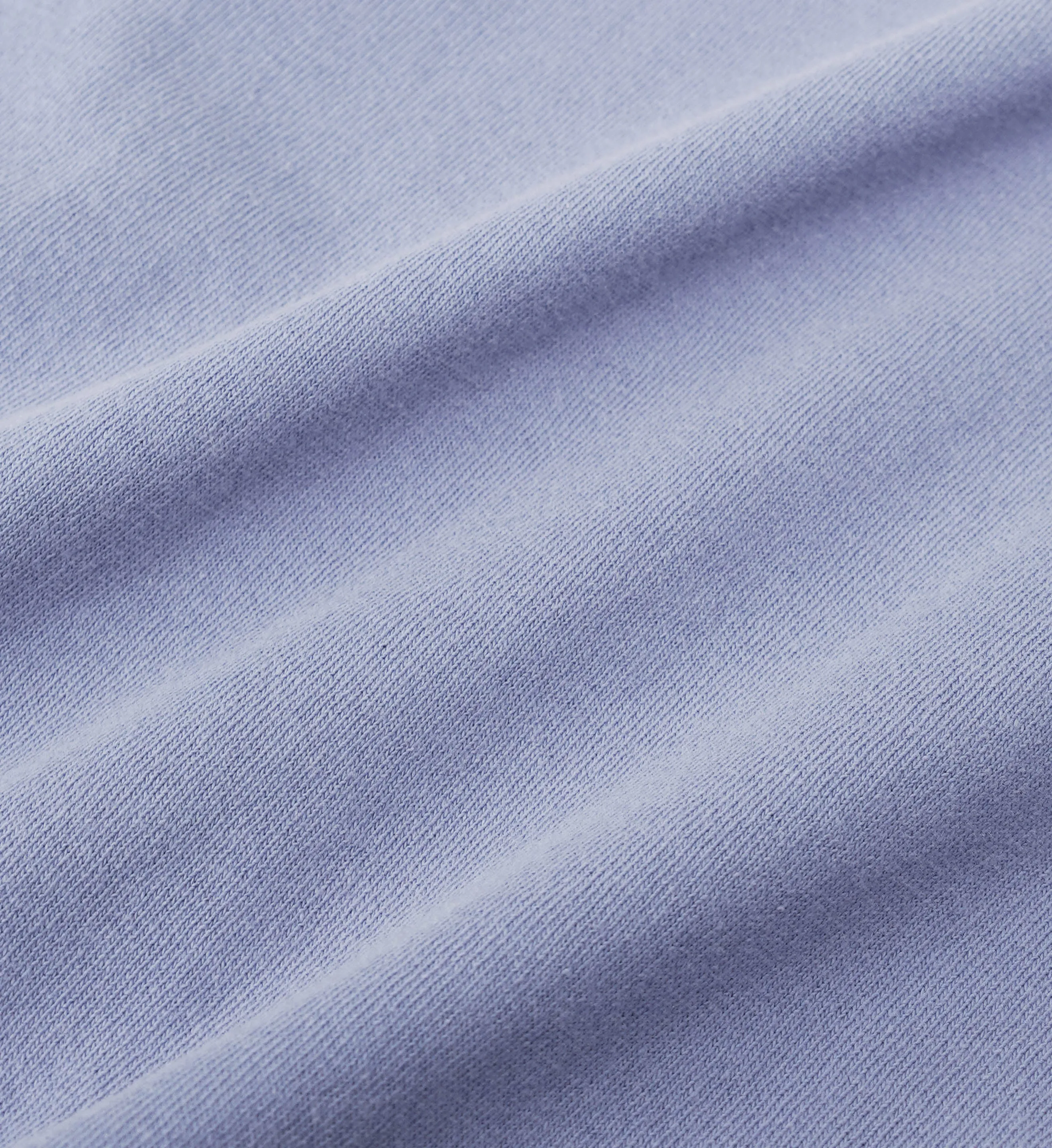 Connecticut Crest Crewneck - Washed Periwinkle/White