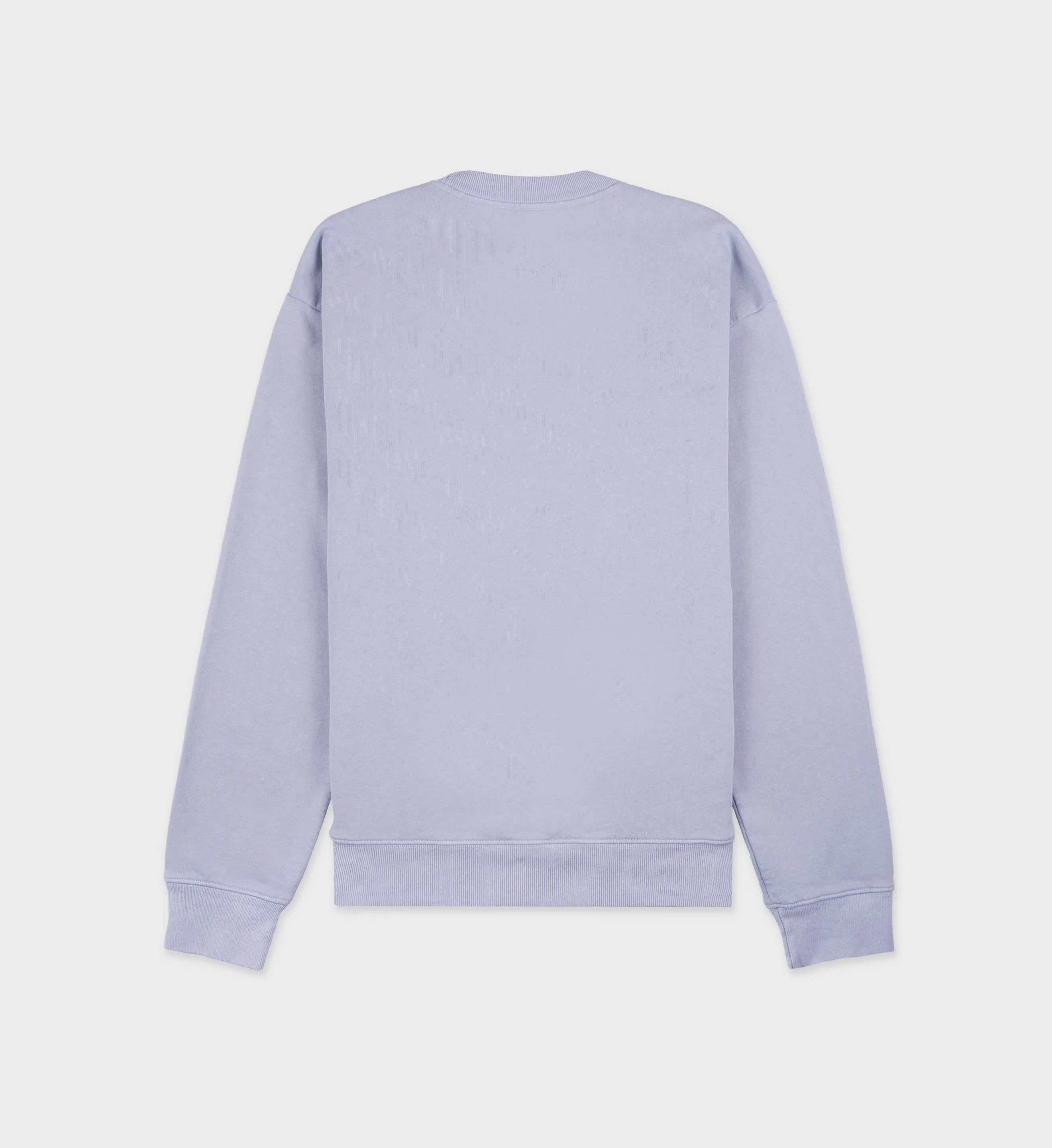 Connecticut Crest Crewneck - Washed Periwinkle/White