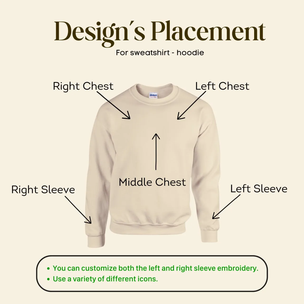 Custom Embroidered Sweatshirts, Hoodie - Personalized Crewnecks Anniversary Gifts em2