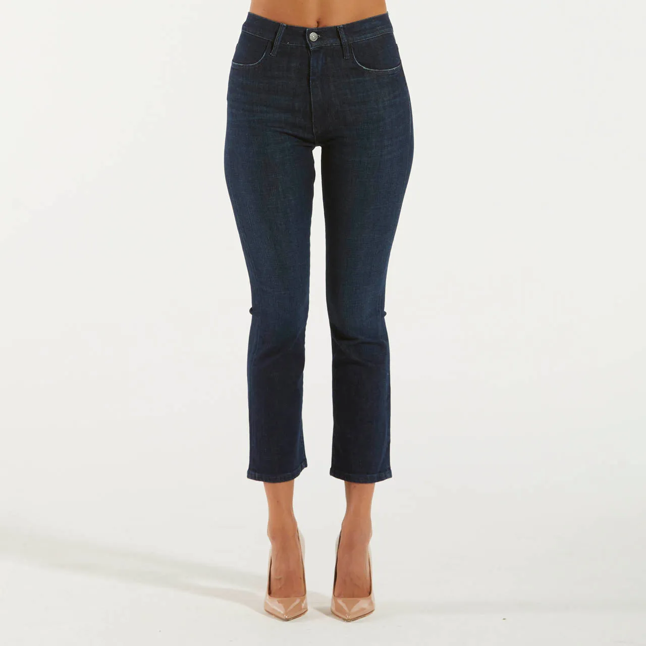 Cycle jeans kate crop bootcut blue vintage