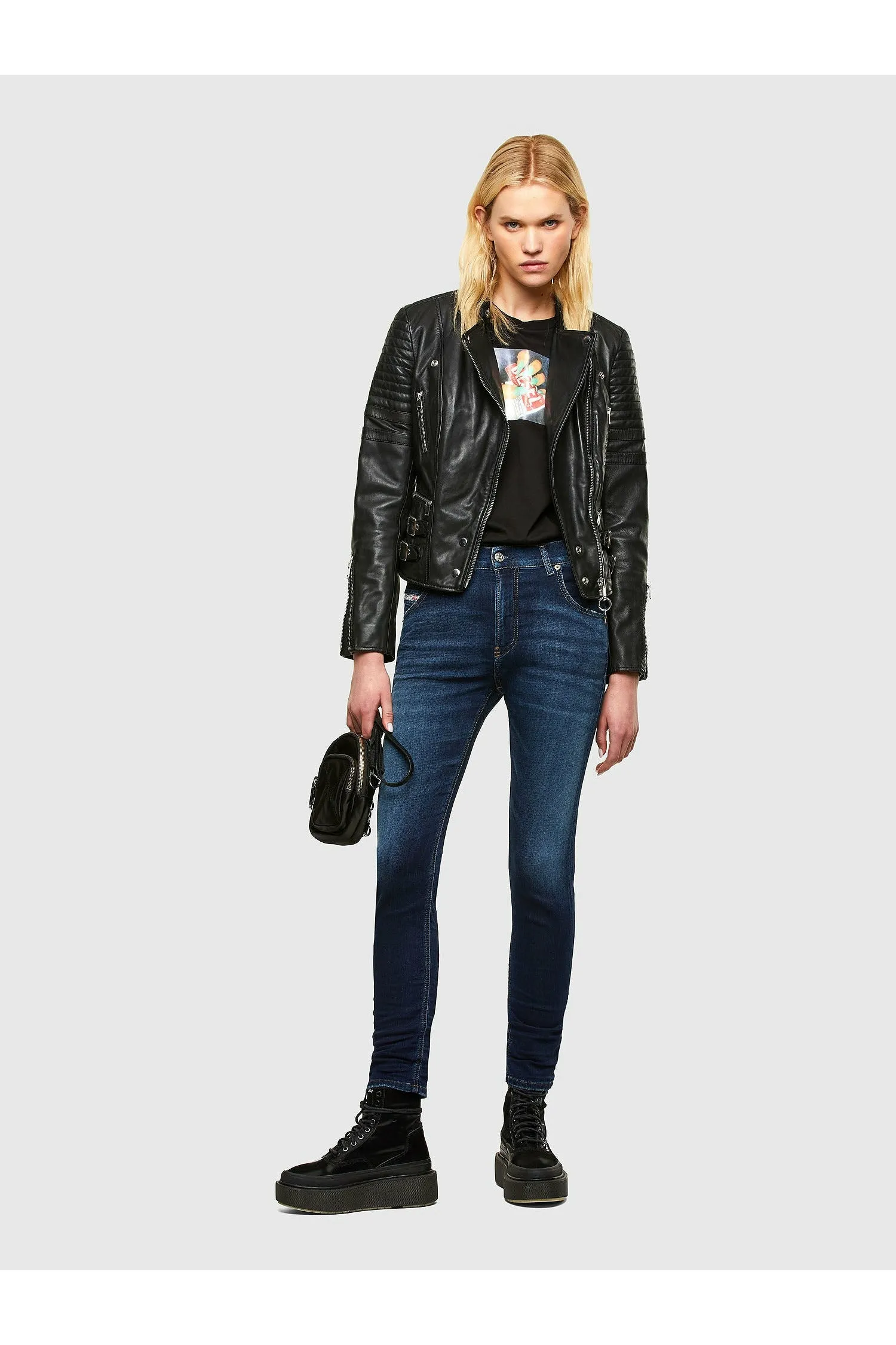 Diesel Krailey Joggjeans® 069Rx Boyfriend - Dark Blue