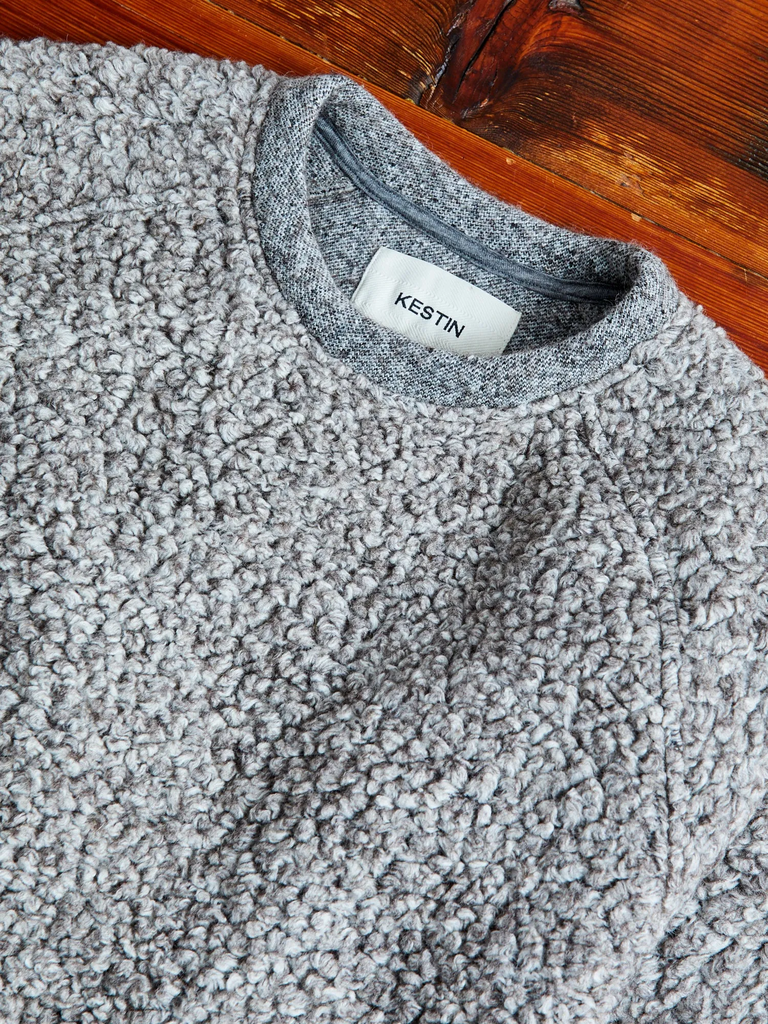 Durness Sweatshirt in Undyed Marl Fleece