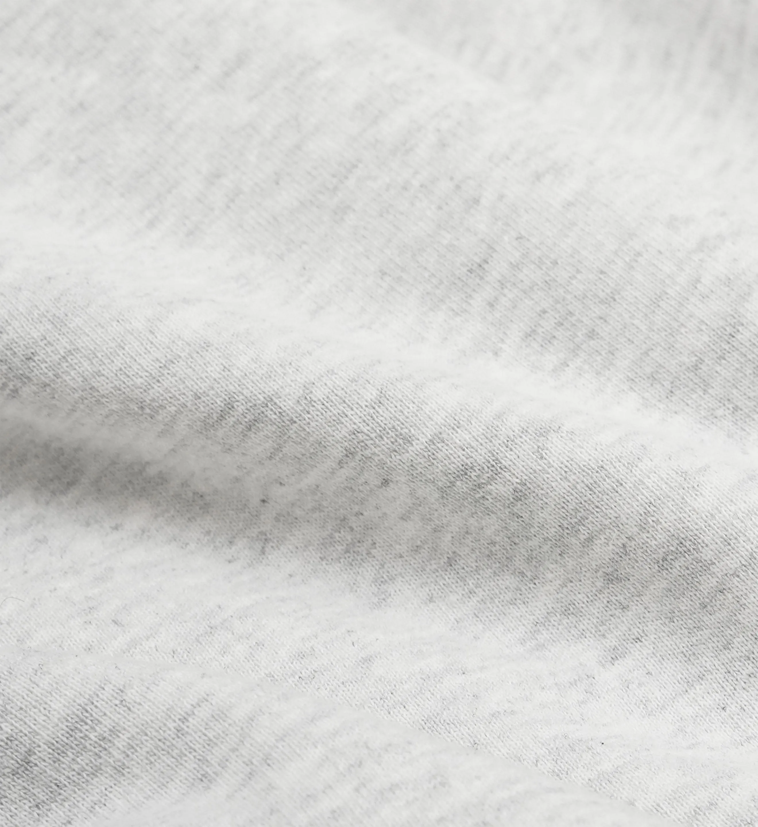 French Cropped Crewneck - Heather Gray/Navy