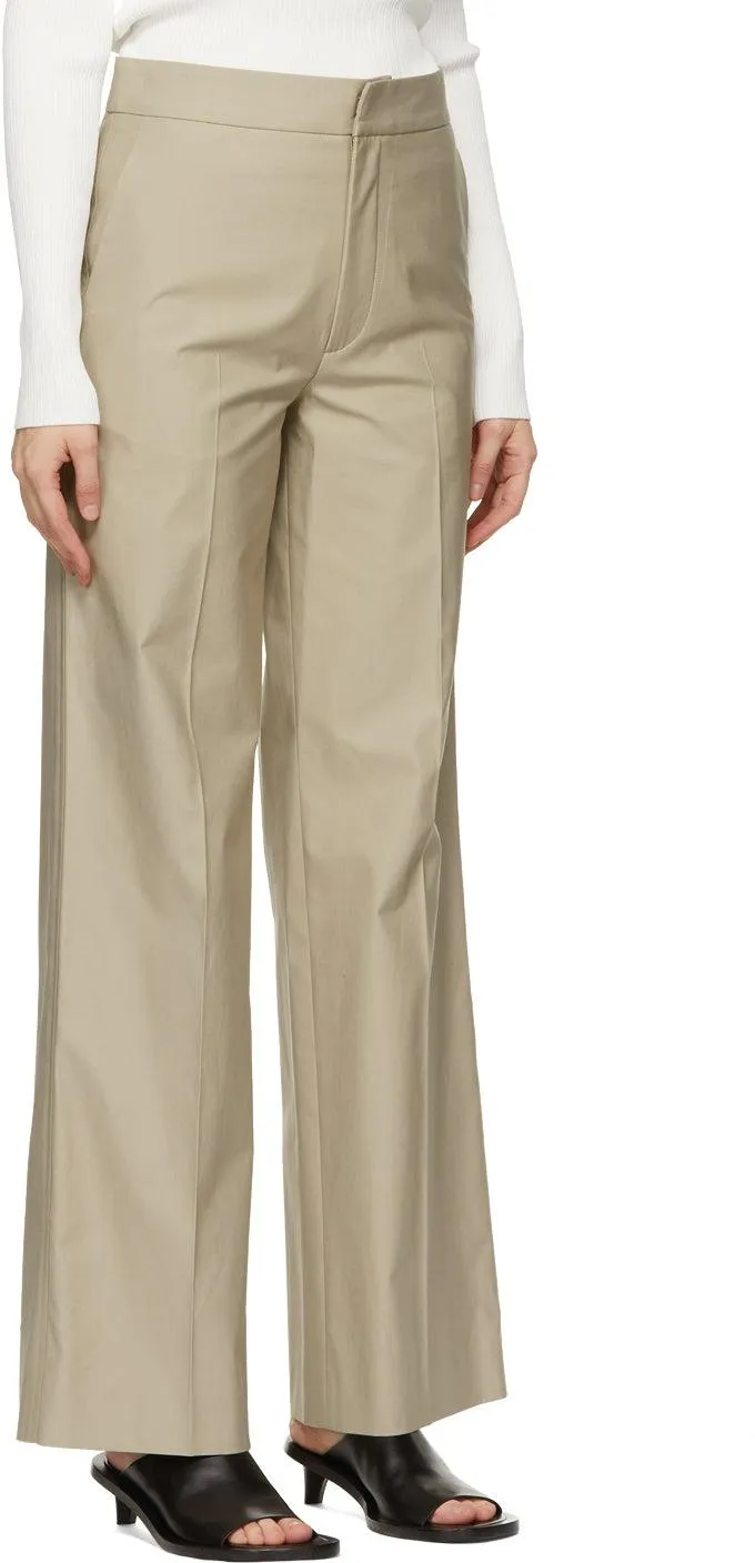 GAUCHERE Beige Seline Trousers