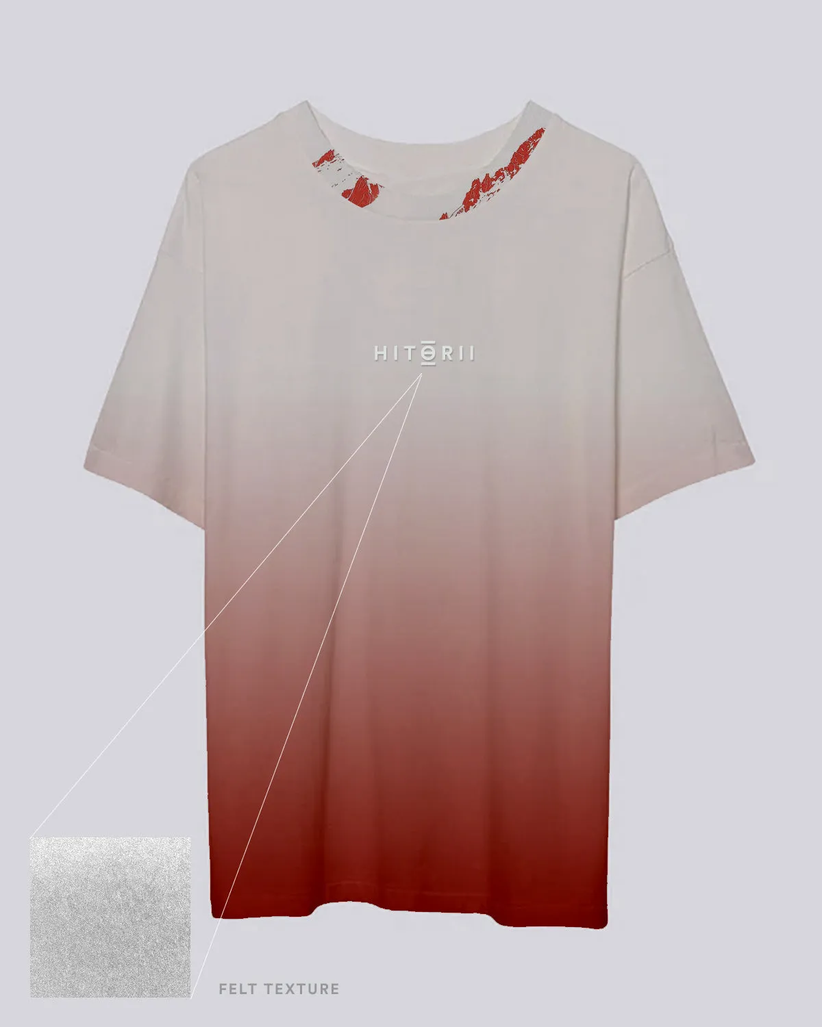 Gradient | Oversized Tee | Orange