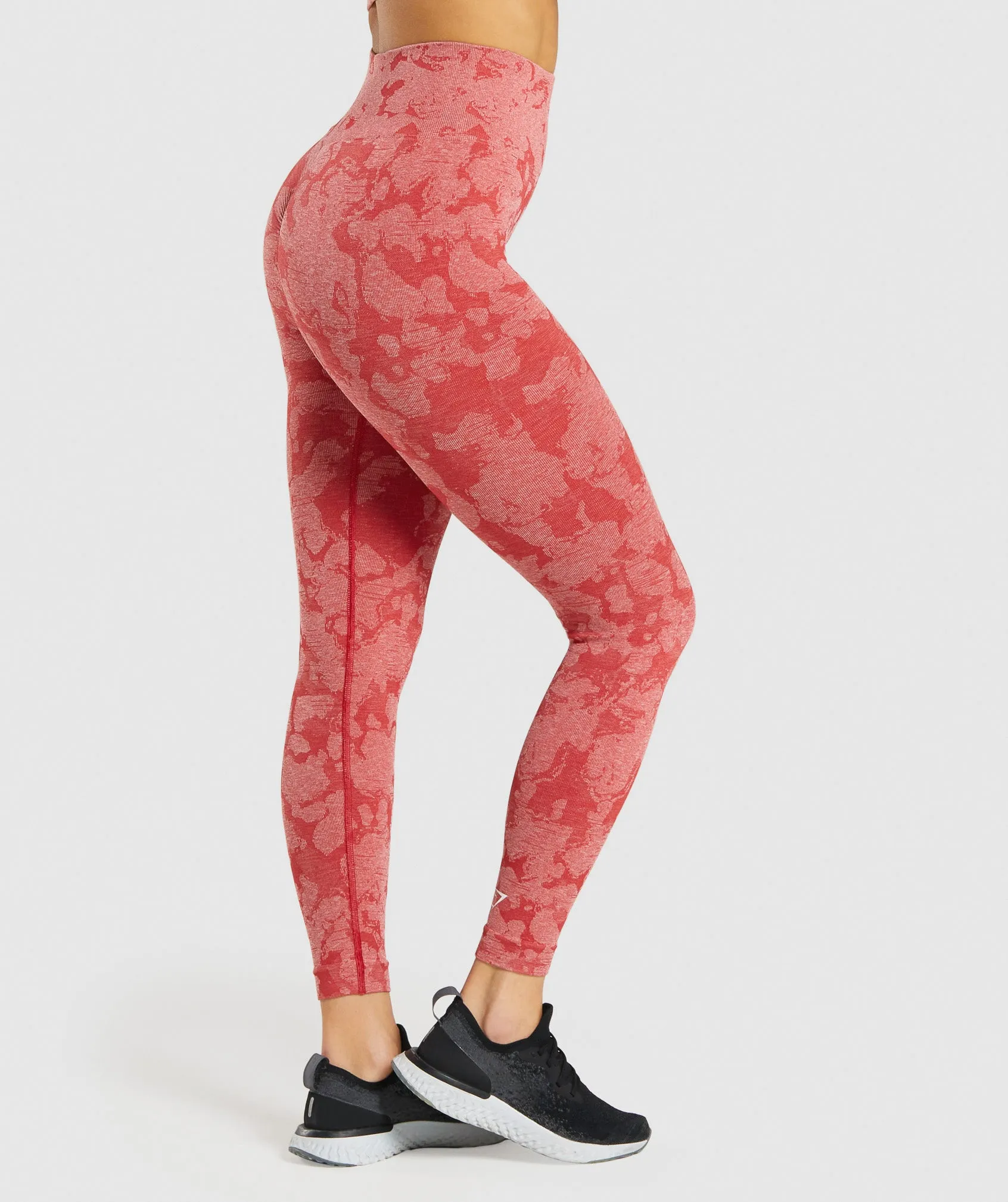 Gymshark Adapt Camo Seamless Leggings - Red