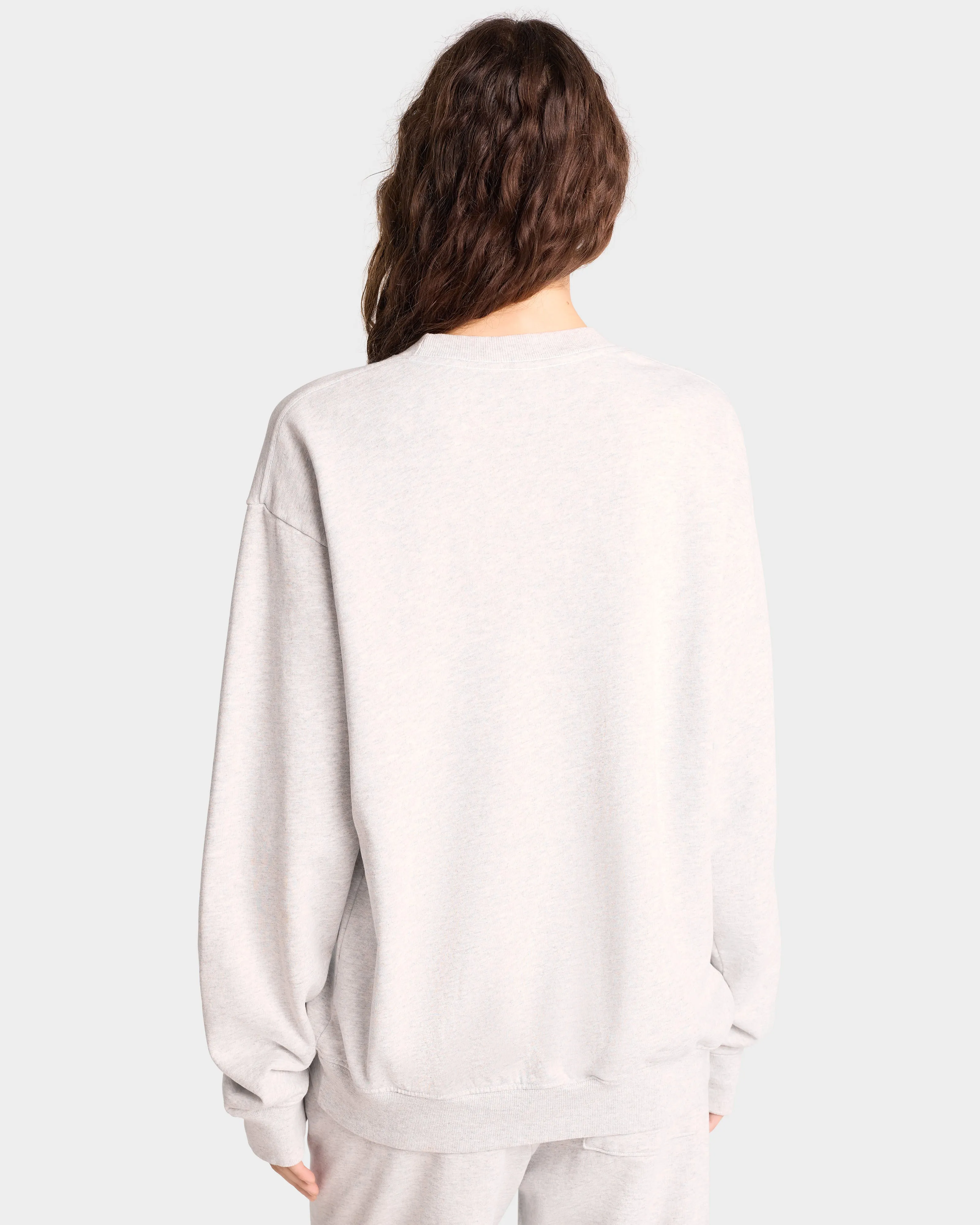 H&W Crest Crewneck - Heather Gray/Alpine