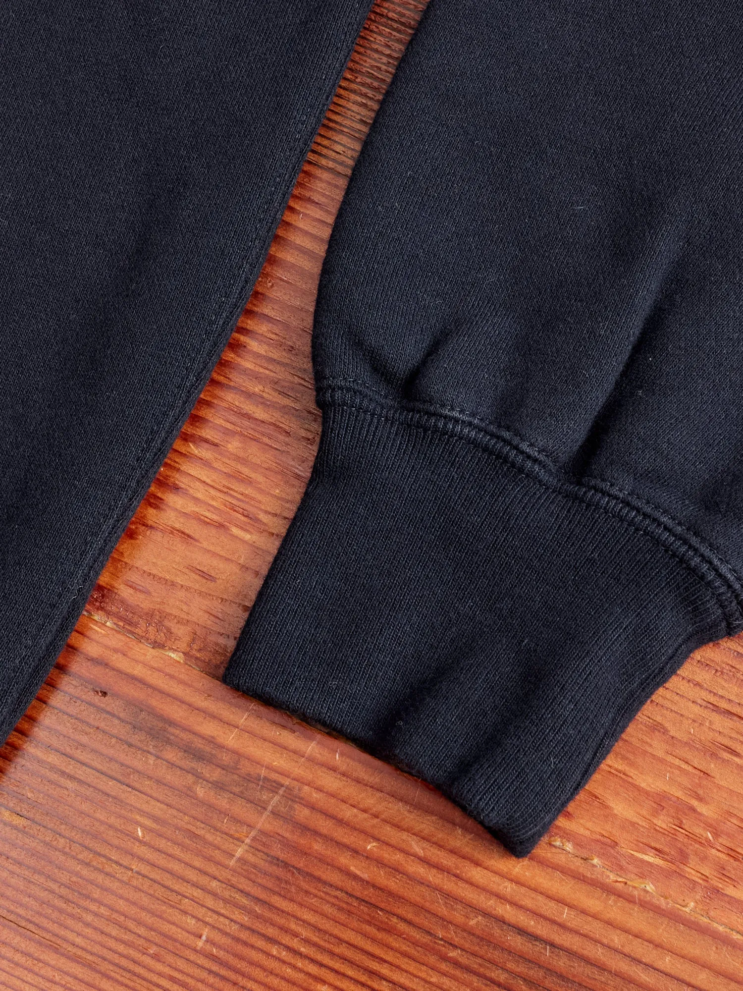 Japan-Made Fleece Crewneck in Navy