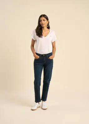 Jean boyfriend à taille médium