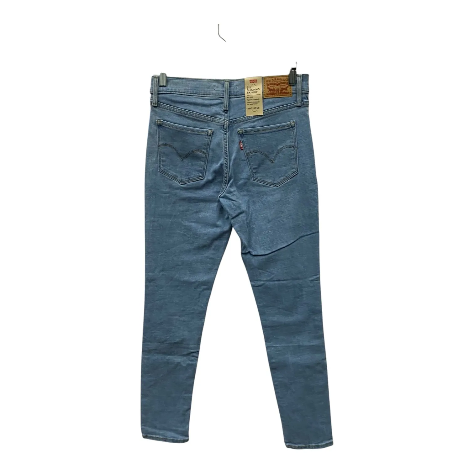 Jeans Skinny By Levis In Blue Denim, Size:4