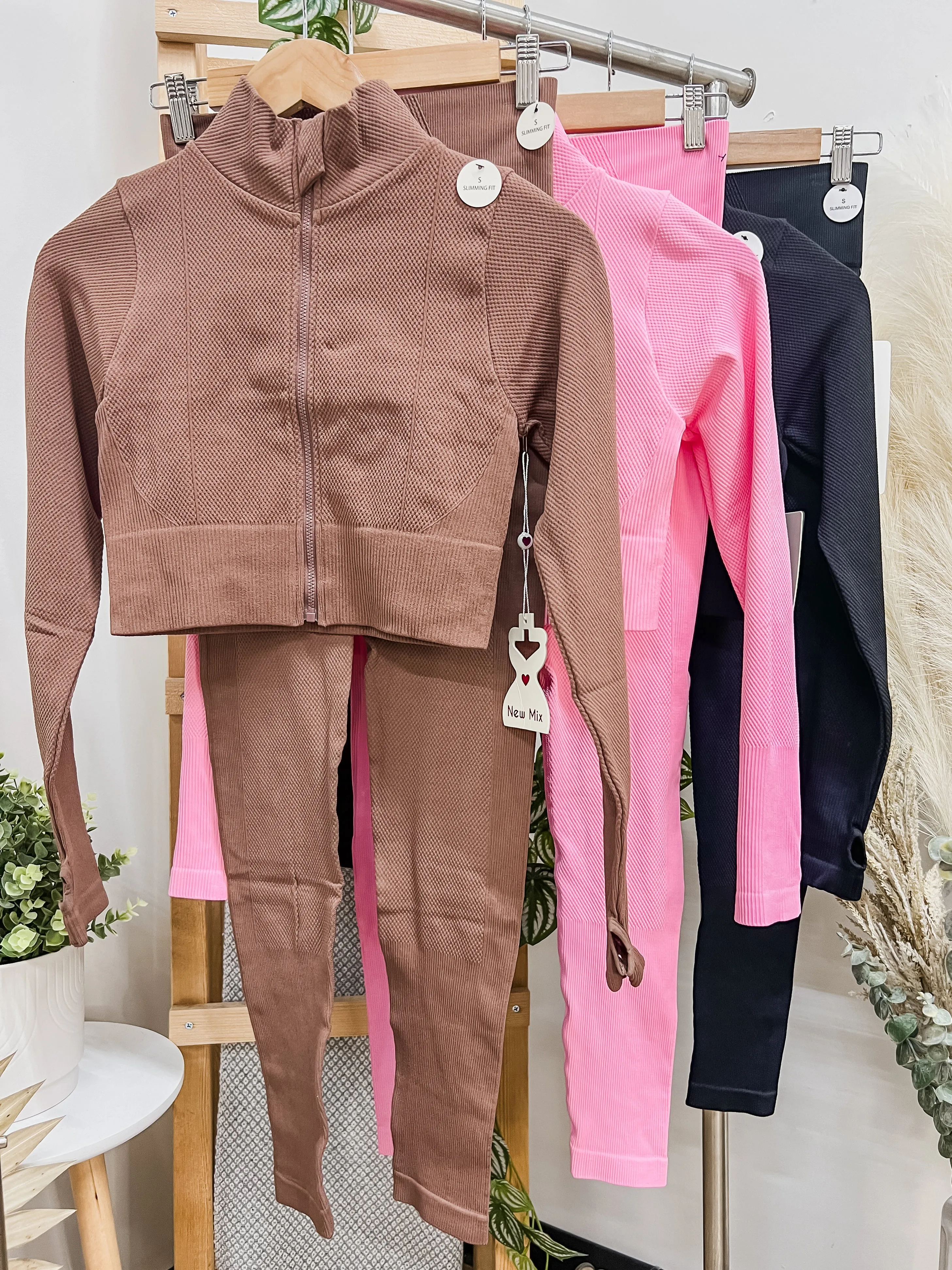 Jesse Zip Up Jacket Seamless Active Set