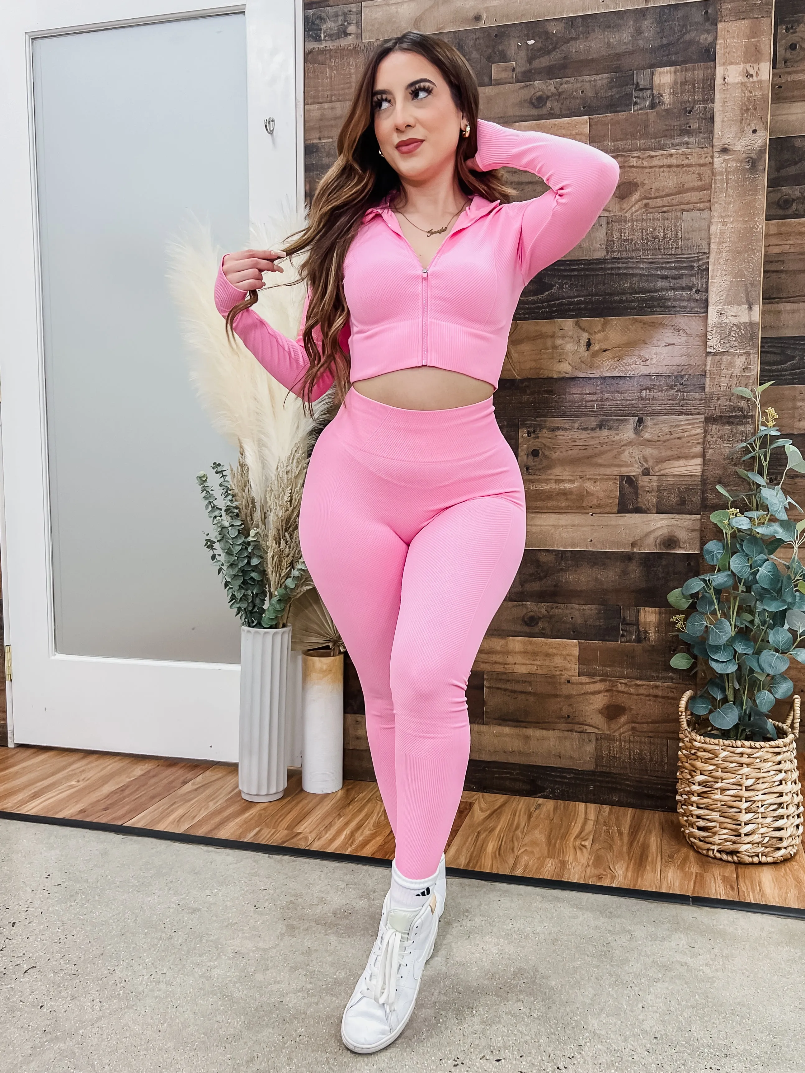 Jesse Zip Up Jacket Seamless Active Set