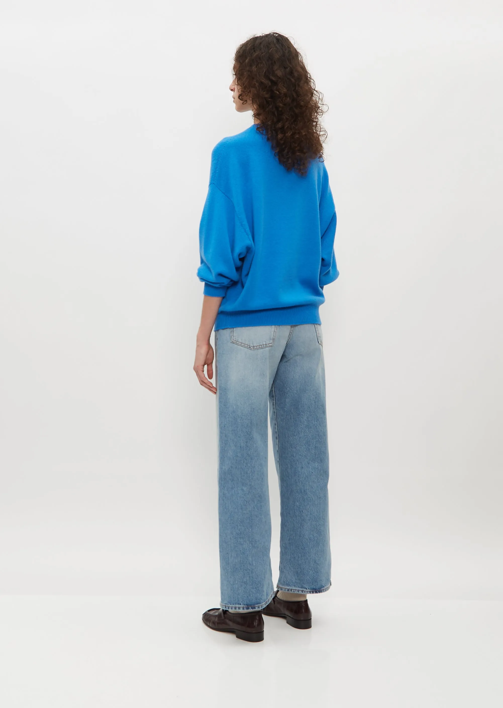 Joy Slouchy Crew Neck Sweater — Norse Blue