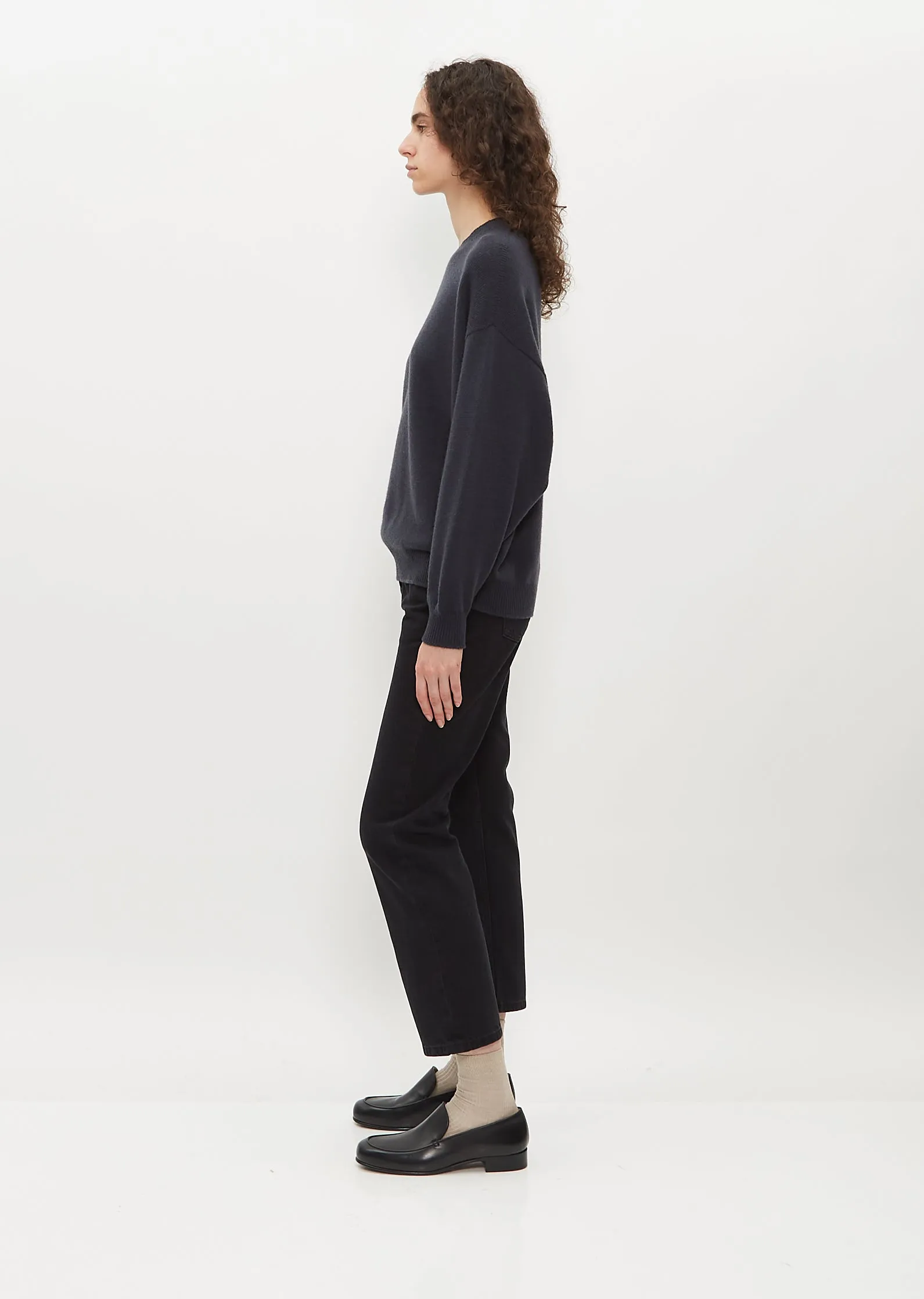 Joy Slouchy Crew Neck Sweater — Siberian Grey