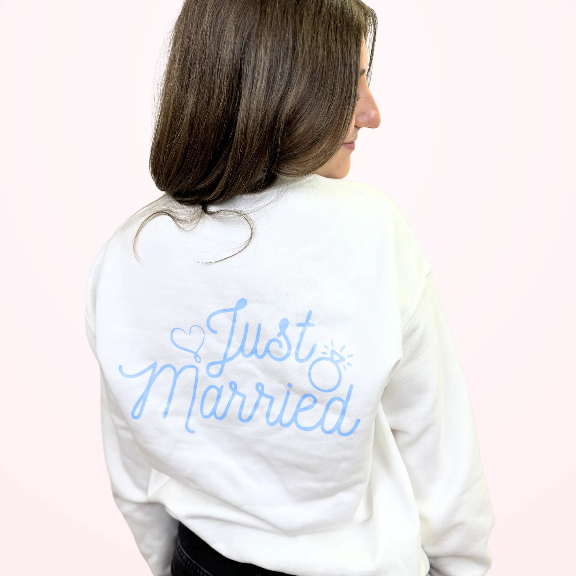 Just Married Crewneck - Something Blue