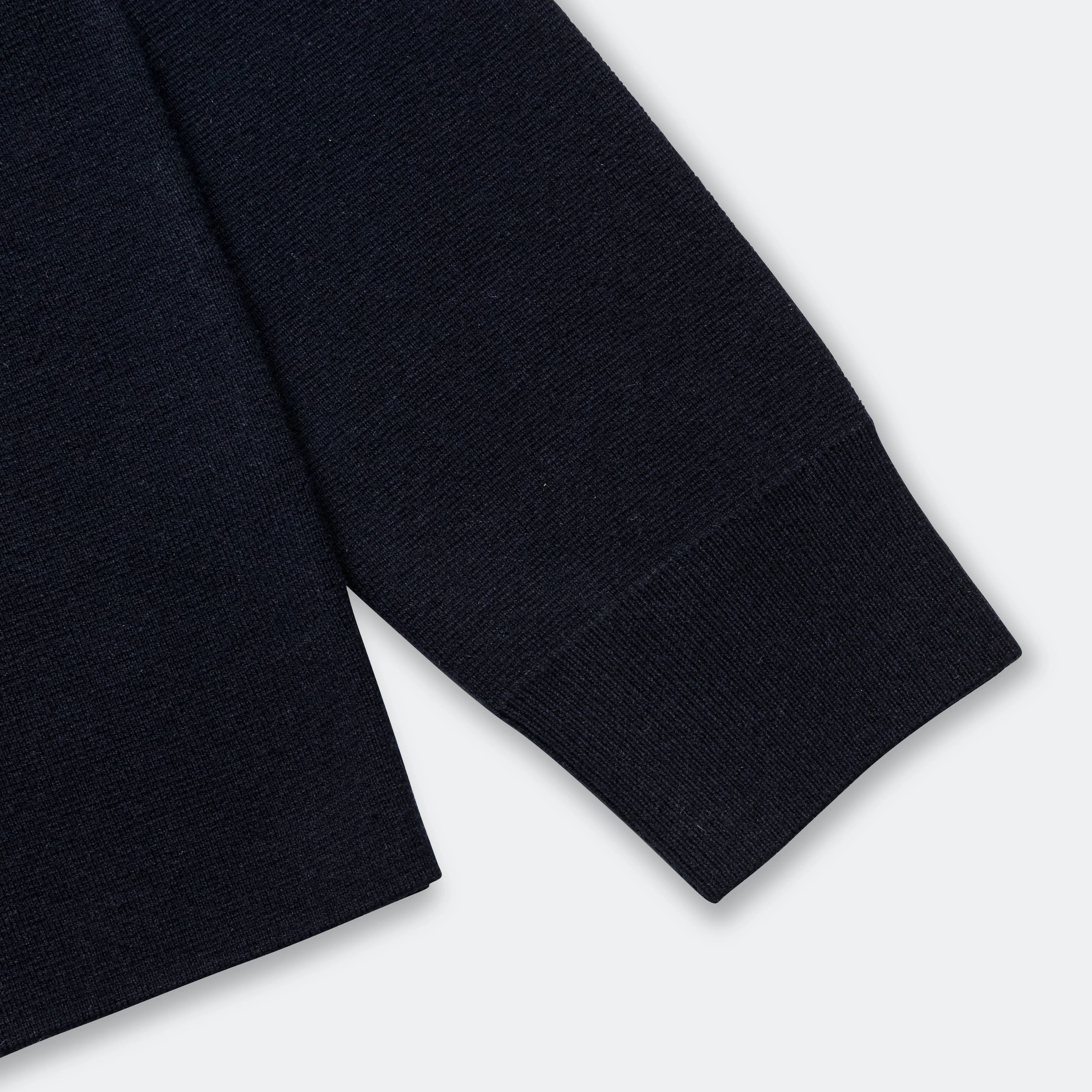 Kian Merino Cotton Milano Polo - Dark Navy