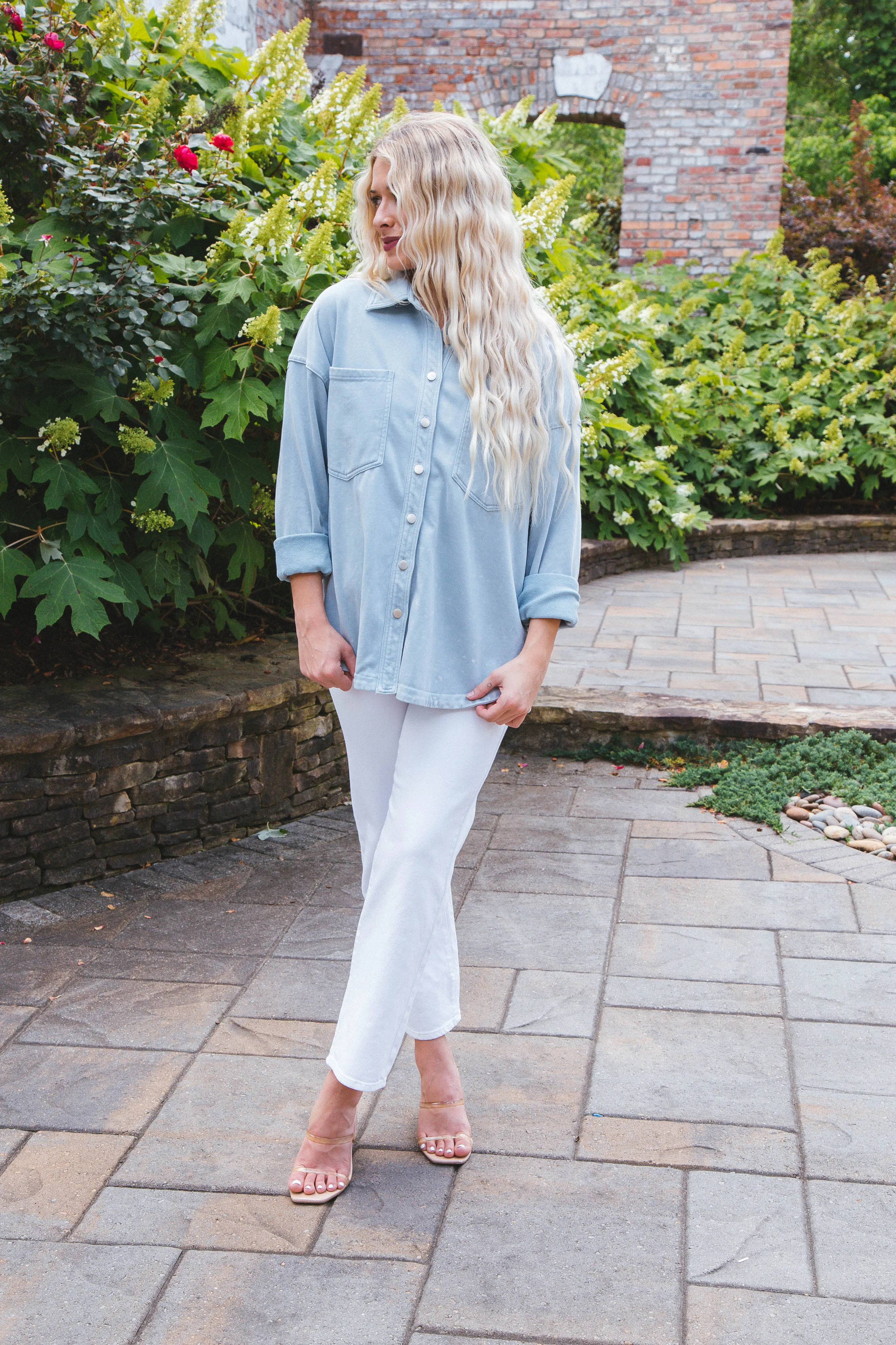 Louisa Vintage Straight Jeans, White