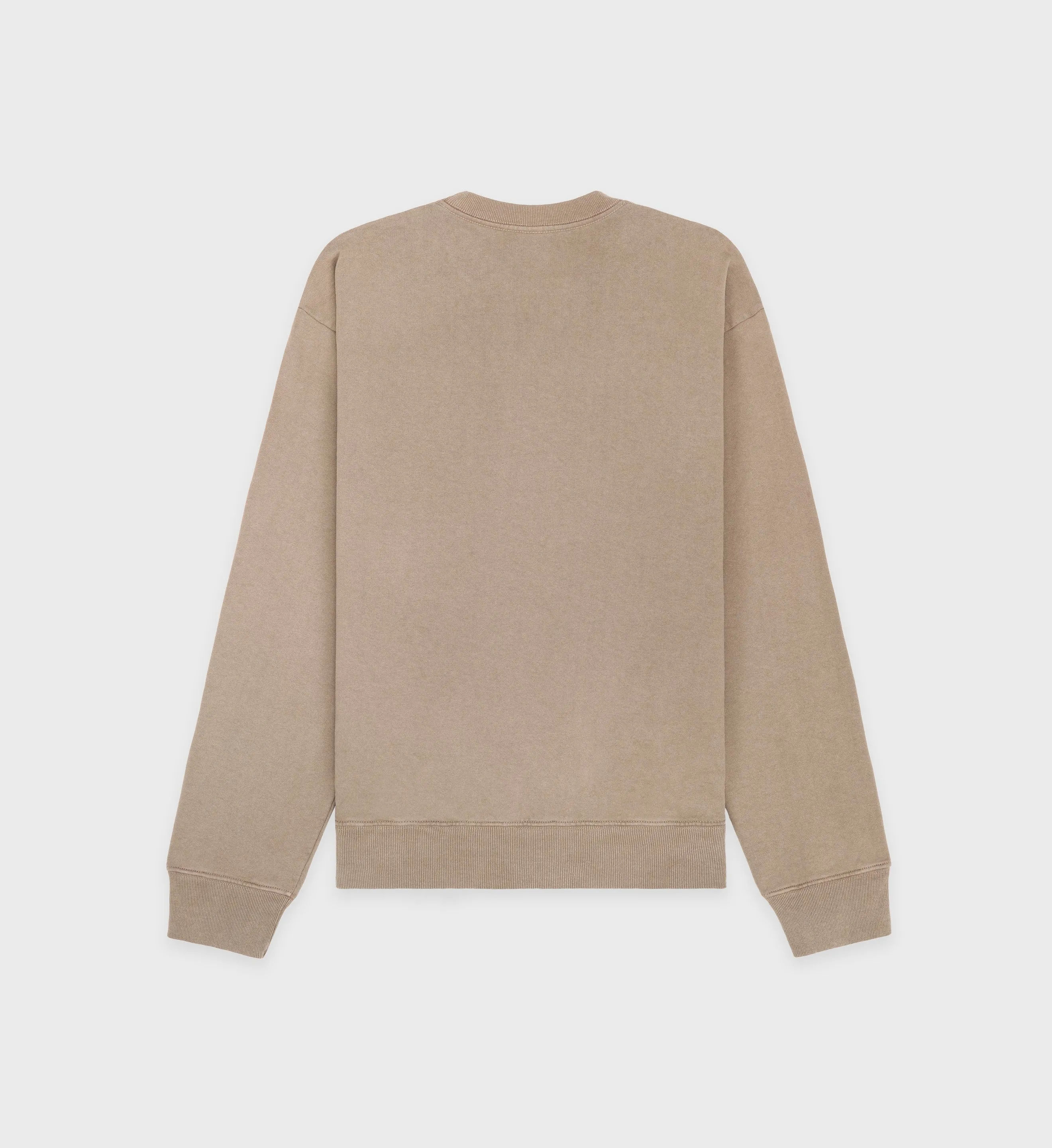 Made In USA Crewneck - Espresso/White