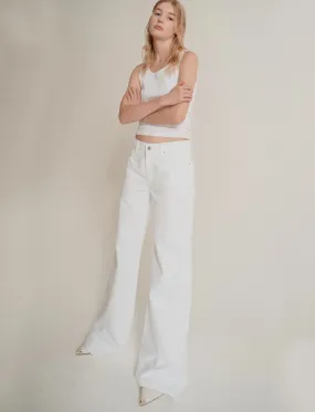MARELLA Wide Leg White Jeans