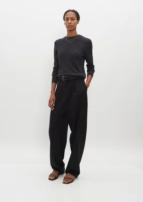 Maya Merino Wool & Cashmere Sweater — Dark Grey