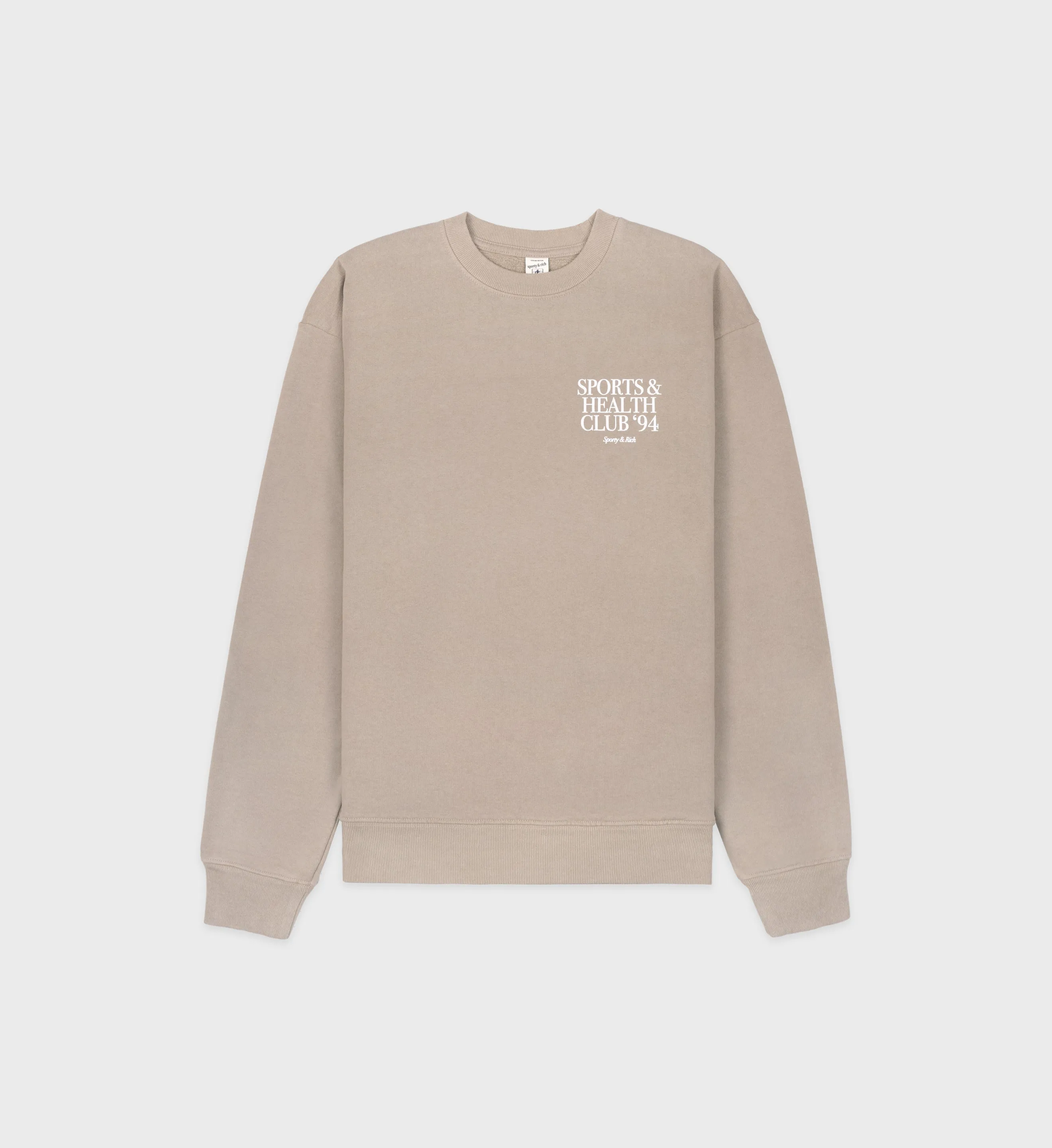Members Crewneck - Elephant/White