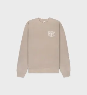 Members Crewneck - Elephant/White