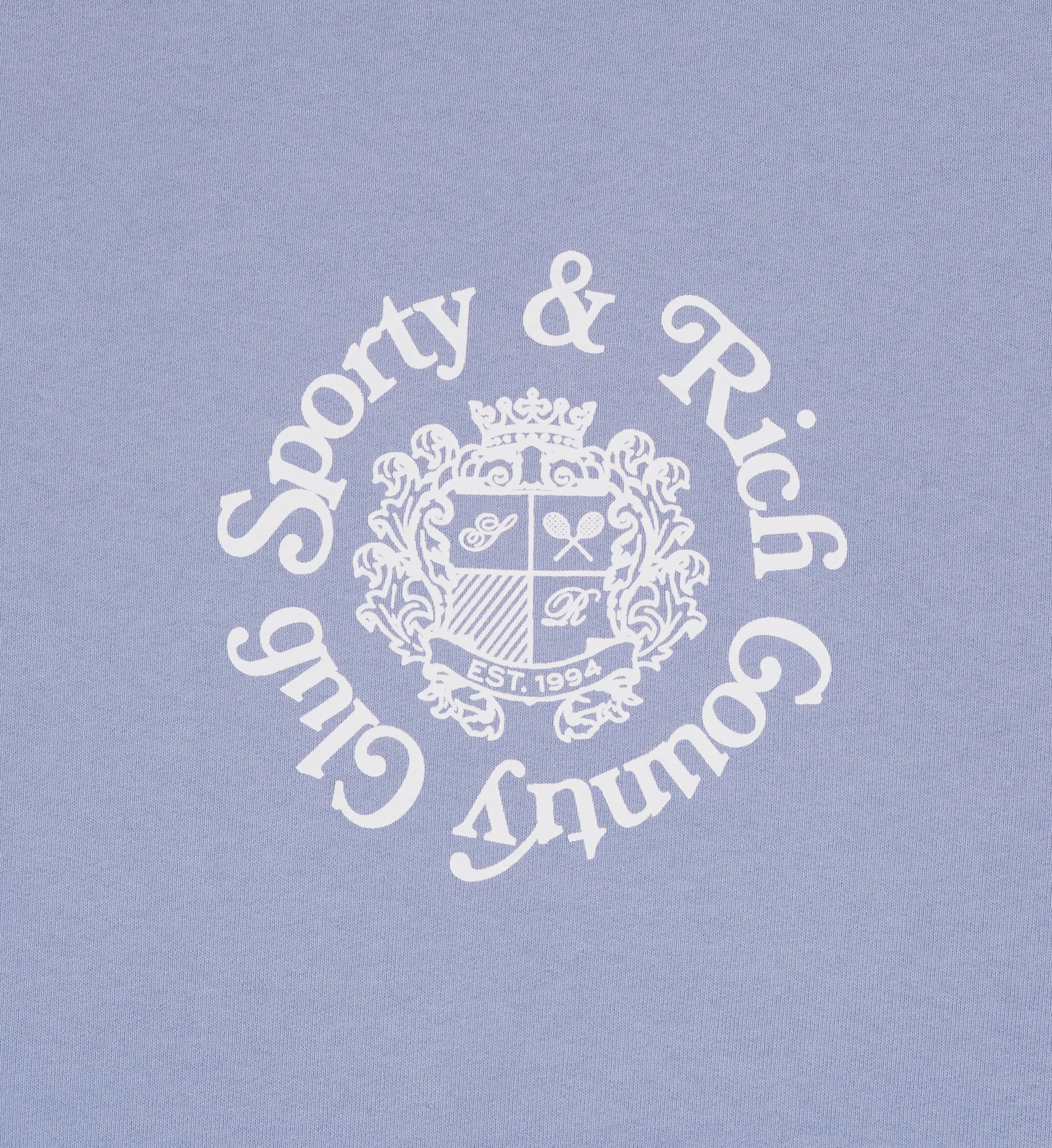 Monte Carlo Crewneck - Periwinkle/White