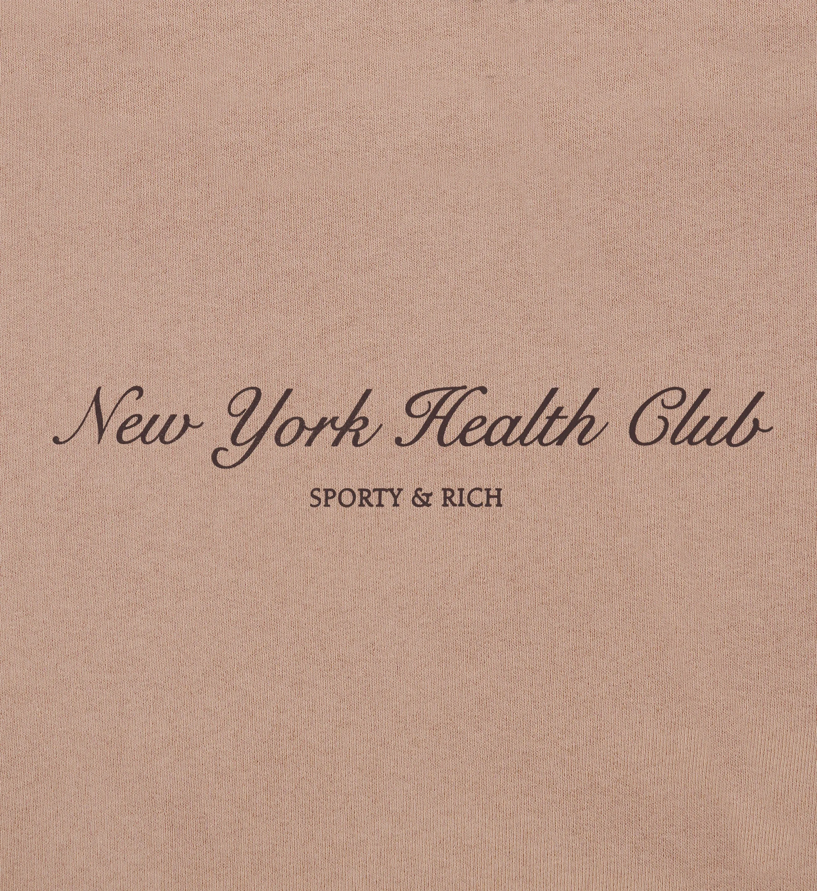 NY Health Club Crewneck - Mink/Faded Black