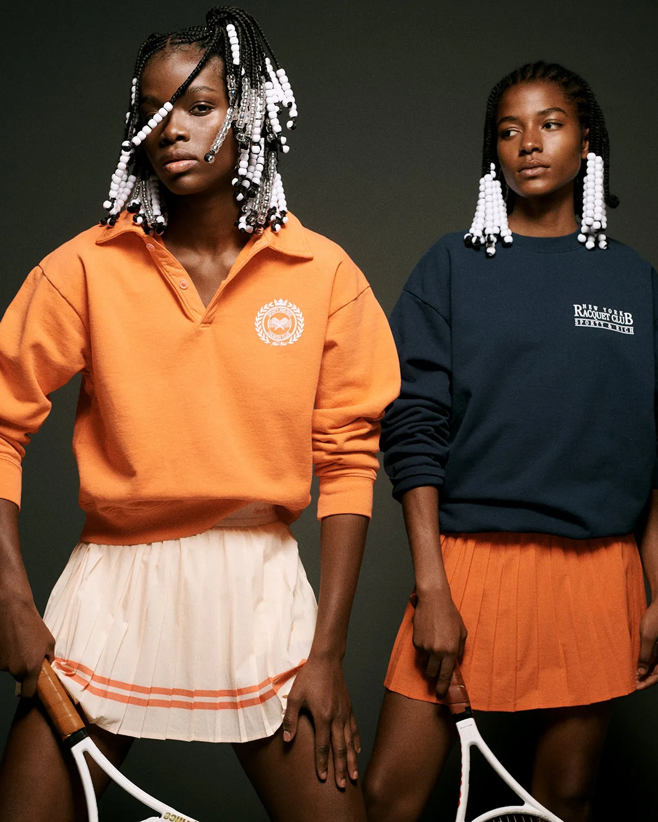 NY Racquet Club Crewneck - Navy/White