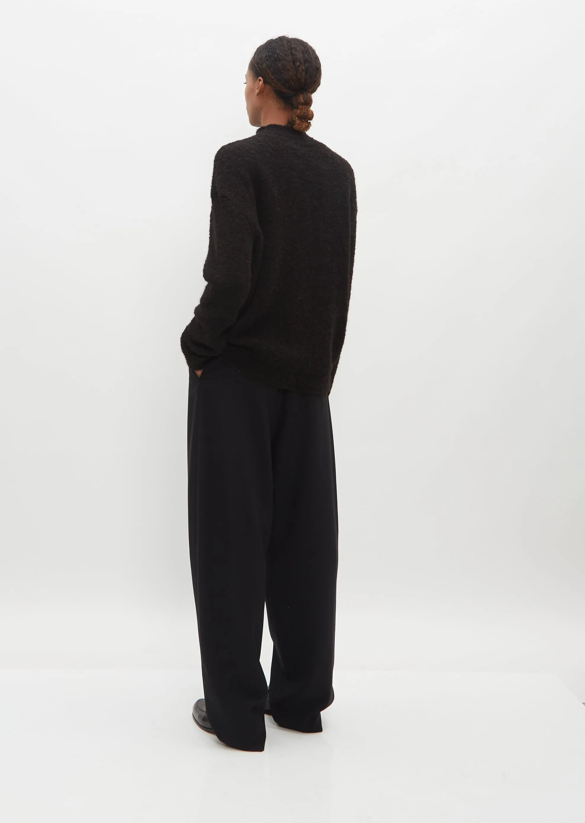 Owen Alpaca and Wool Sweater — Black