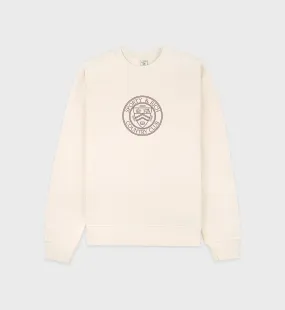 Paris Country Club Crewneck - Cream/Chocolate