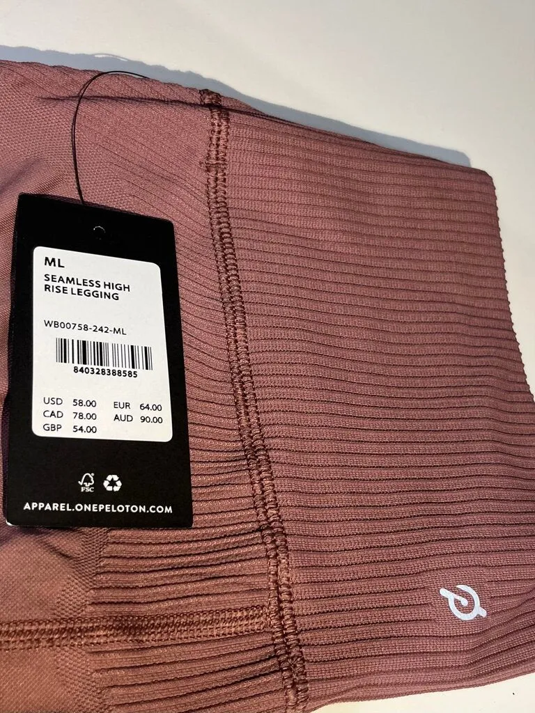 Peloton Seamless High Rise Leggings Pink M/L