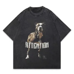 Pitbull Oversized Washed Graphic T-Shirt
