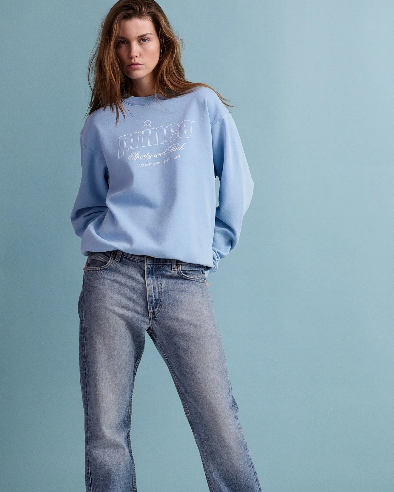 Prince Health Crewneck - Bel Air Blue/White