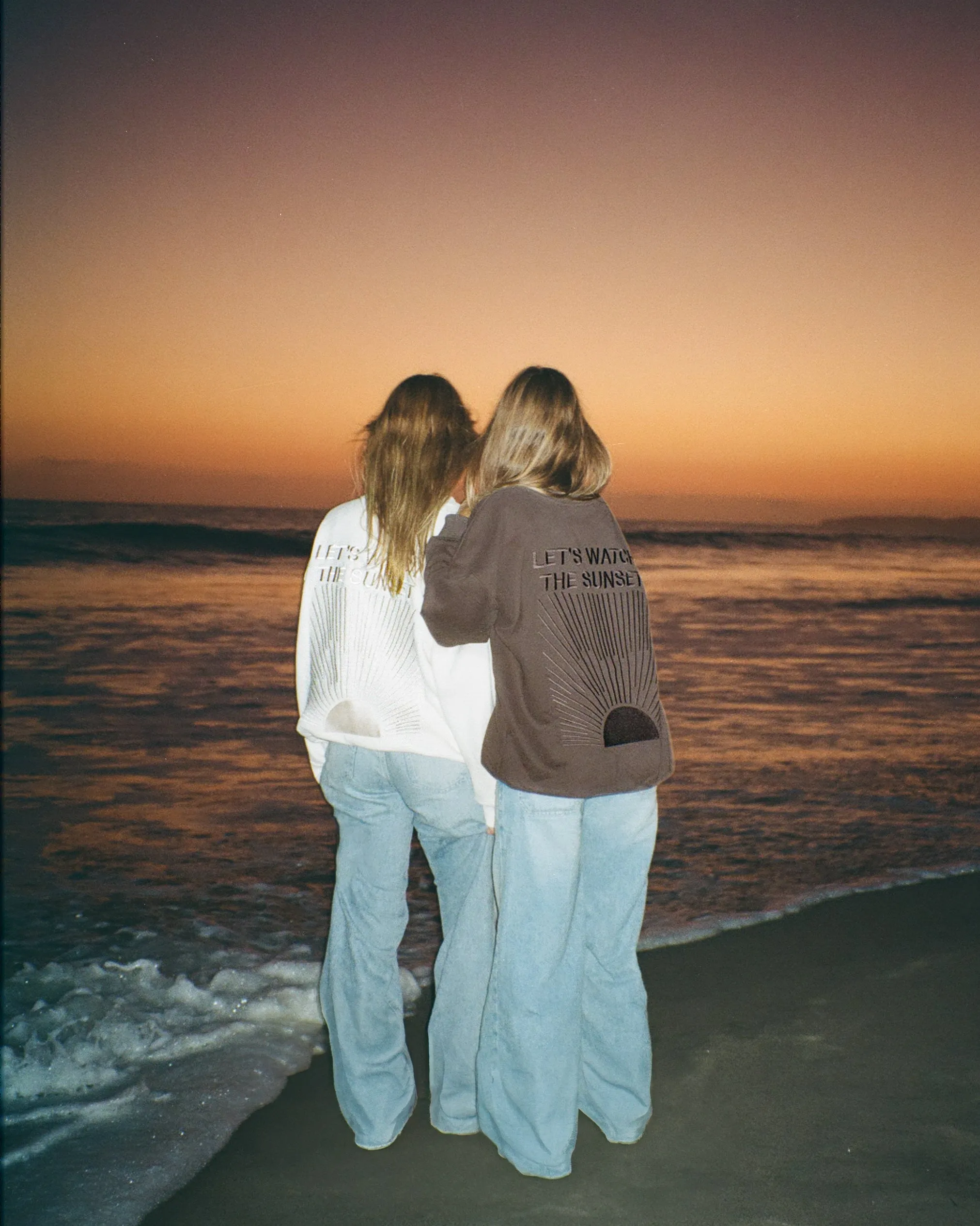 "Yin Yang" Let's Watch the Sunset Crew Neck