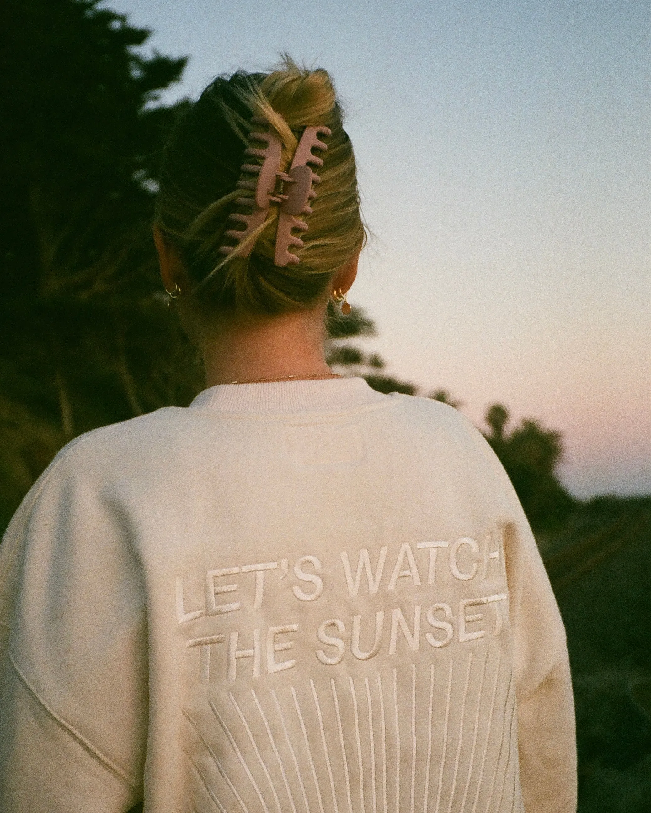 "Yin Yang" Let's Watch the Sunset Crew Neck