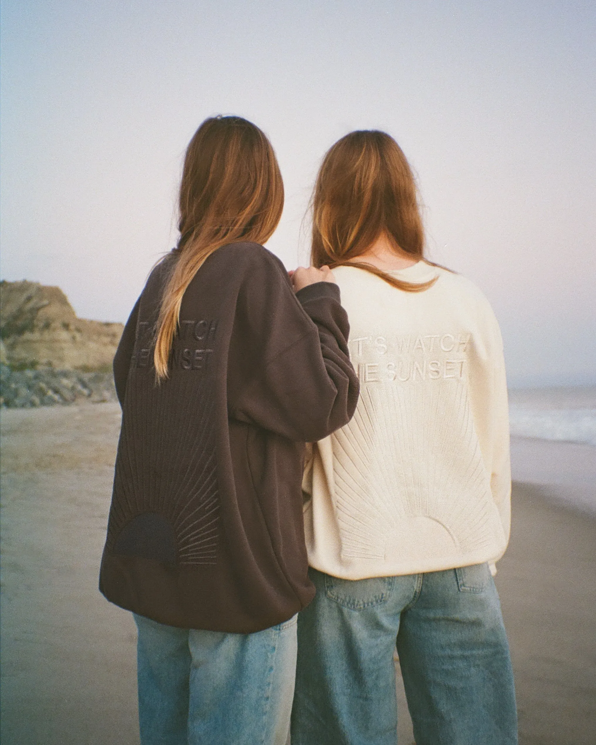 "Yin Yang" Let's Watch the Sunset Crew Neck