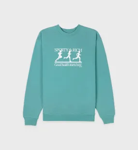 Runner Crewneck - Teal