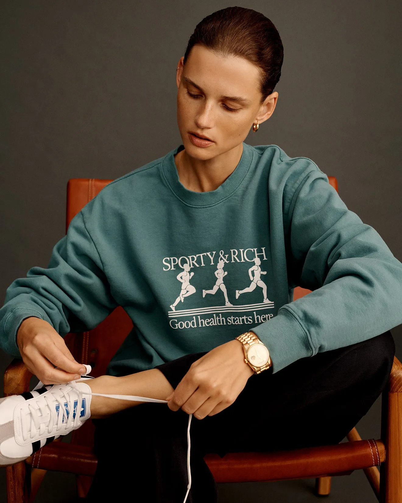 Runner Crewneck - Teal