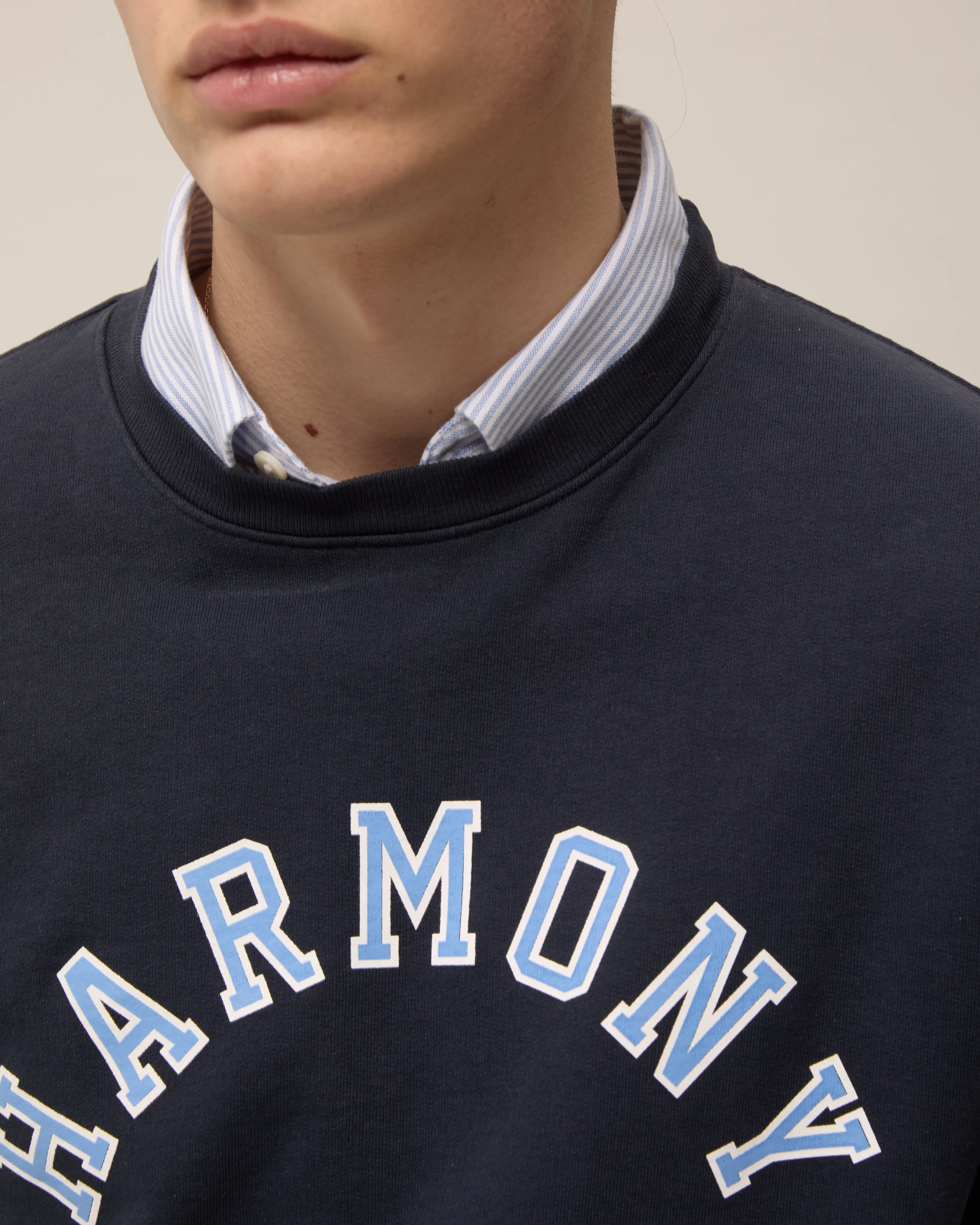 Sael Varsity - Navy - Cotton Jersey